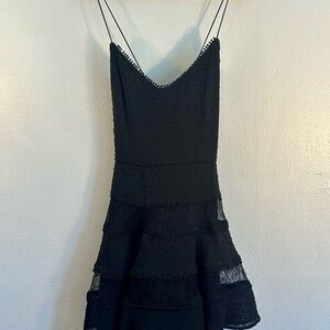 Elegant Black Spaghetti Strap Dress